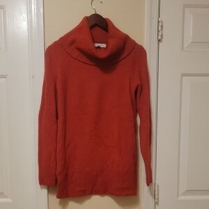 LOFT Vibrant Red Cowl Neck Sweater